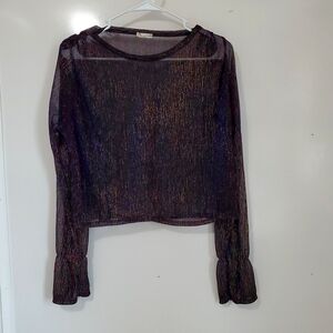 Zara Colorful Sheer Top Final Price